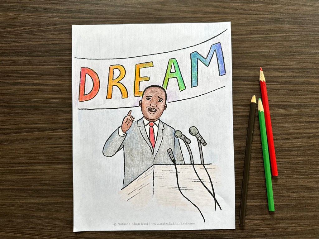 [Free Printable] Celebrate Dr. Martin Luther King Jr. Day Coloring&nbsp;Sheet